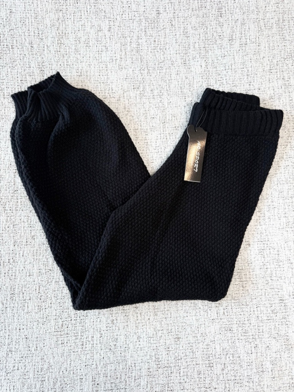 M , L Black Knit Sweater Pants